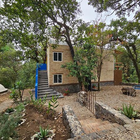 La Cabana Azul Al Fondo Del Bosque De Tepoztlán Exterior foto